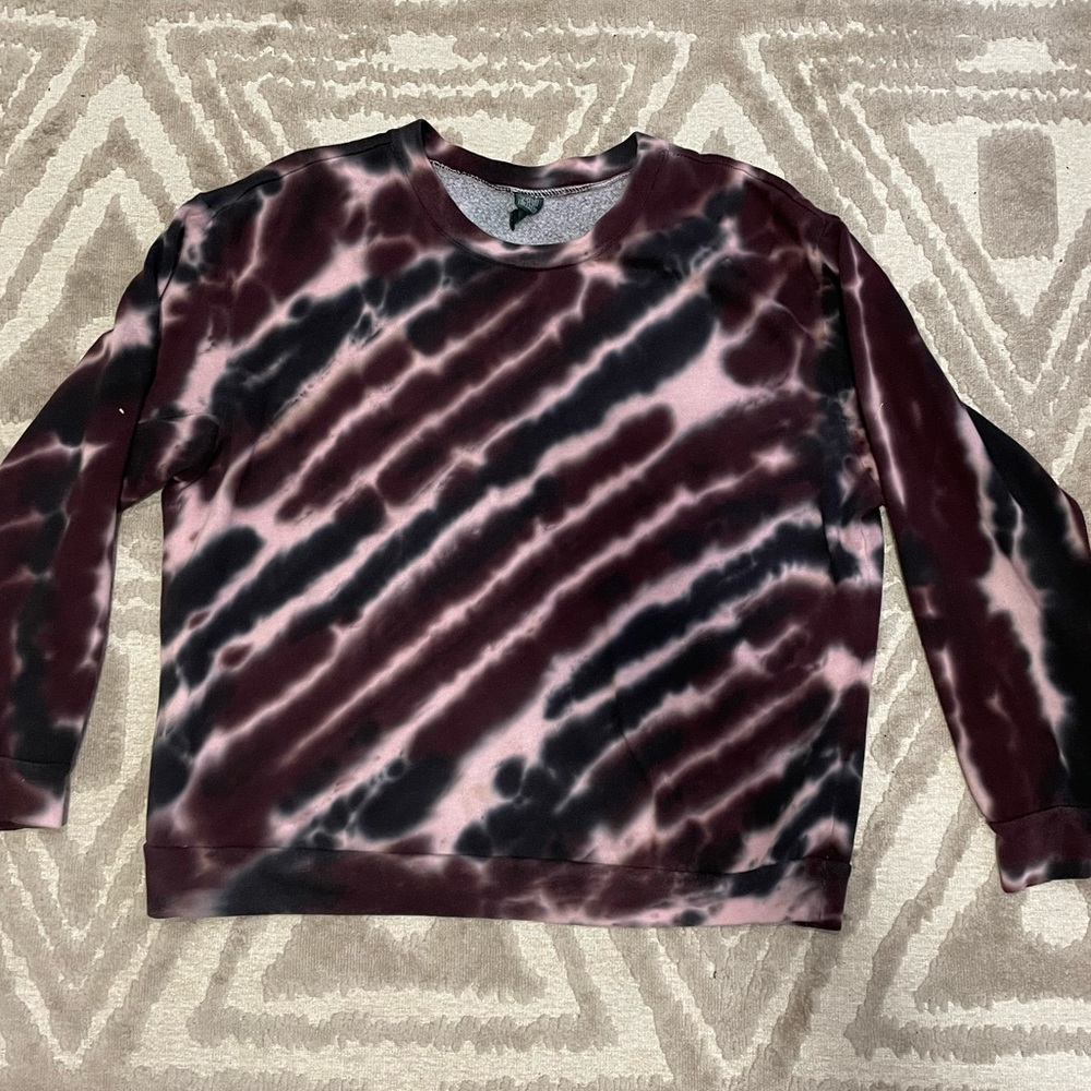 Wild Fable Purple Tie Dye Print Sweatshirt